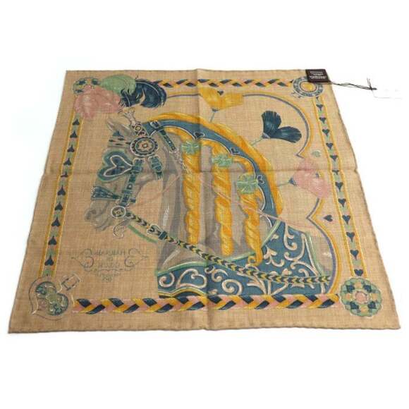 HERMES Green Scarf - Picture 2 of 5